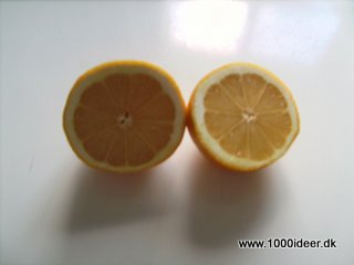 En citron til kkkenbordet  rengring 