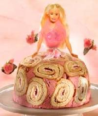 Barbie/Bratz-kage til pigefdselsdag (ca. 12 brn)