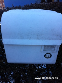 Undg at postkassen fryser til