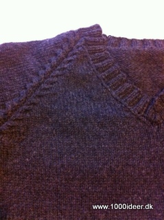 Herre sweater med V-hals str. XL