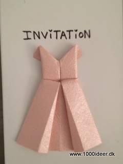 Invitation til - foldet kjole