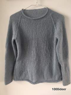 Mohair Sweater m. fletstrik p rmer
